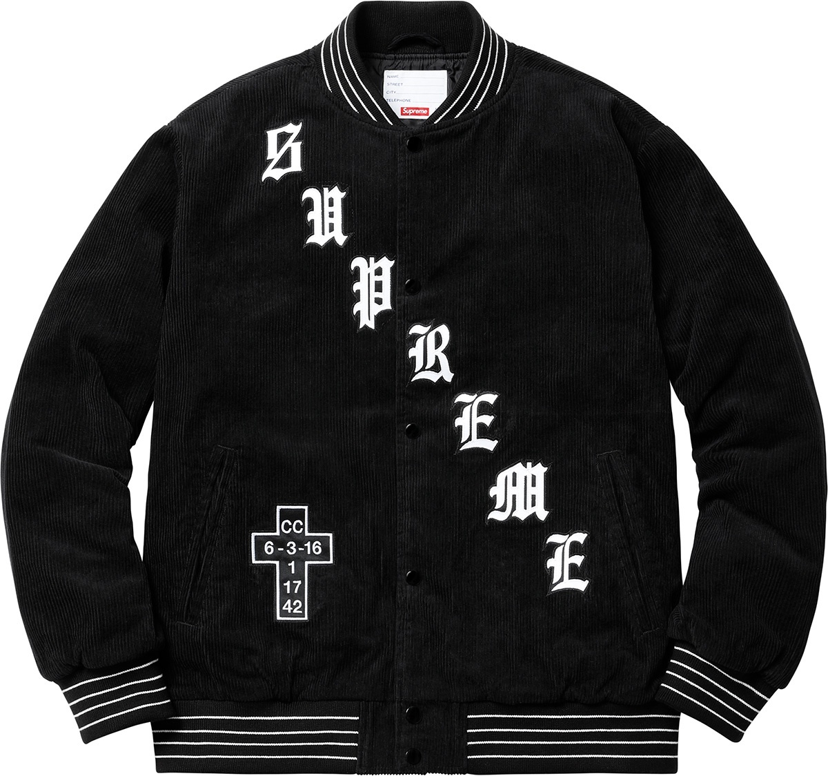 Old English Corduroy Varsity Jacket view 22